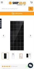 Rich Solar Mega 200 Watt 12 Volt Monocrystaline Solar Panel with Z brackets
