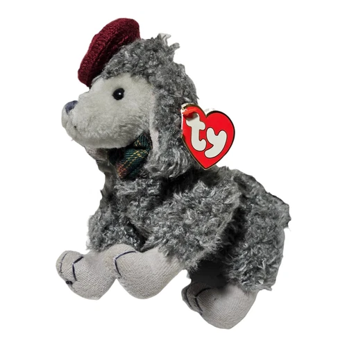 Vintage Ty Attic Treasure Cheri French Poodle Dog 7” Jointed Plush Retired