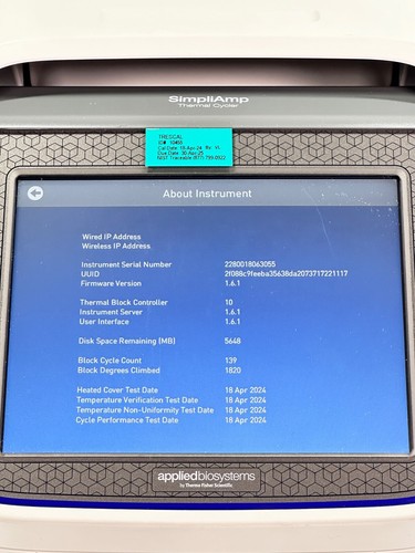 Thermal Cycler Applied Biosystems A24812 MiniAmp 96 Well PCR Machine | Low Hours - Picture 4 of 13