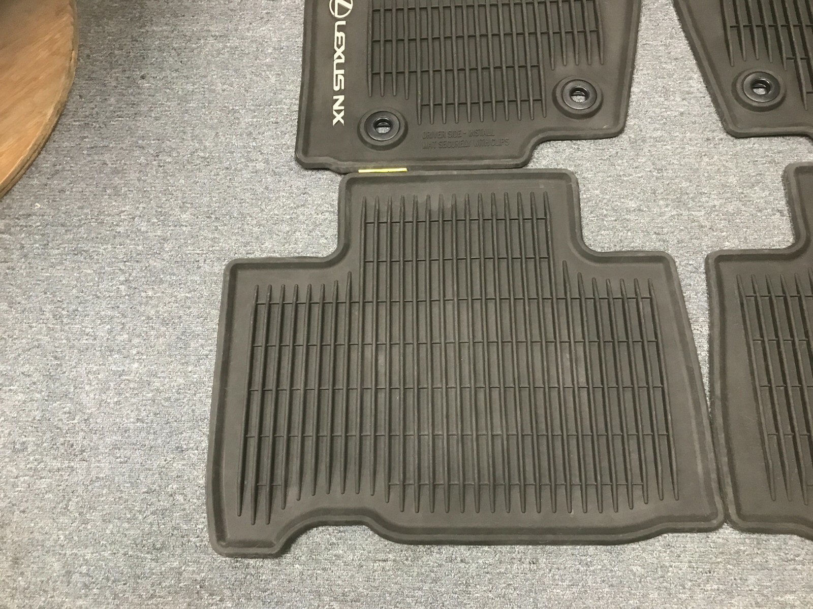 LEXUS 201519 NX2007,300H,300 ALL WEATHER PRE OWNED BLACK FLOOR MATS