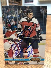 1991-92 TOPPS STADIUM CLUB #219 TERRY CARKNER SIGNED AUTOGRAPHED CARD