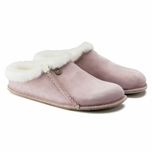 BIRKENSTOCK ZERMATT SHEARLING SUEDE CLOG SLIPPER NARROW BLUSH WOMEN 1017992  | eBay