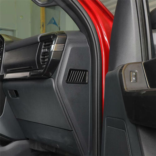 Tablero de fibra de carbono para Ford F-150 F150 2023-2025 salida de aire cubierta de ventilación moldura - Imagen 4 de 10