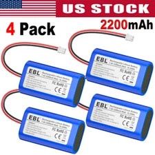 4Pcs 7.4V 2200mAh Li-ion Rechargeable Batteries XH2.54 Replacement for Toys Lamp