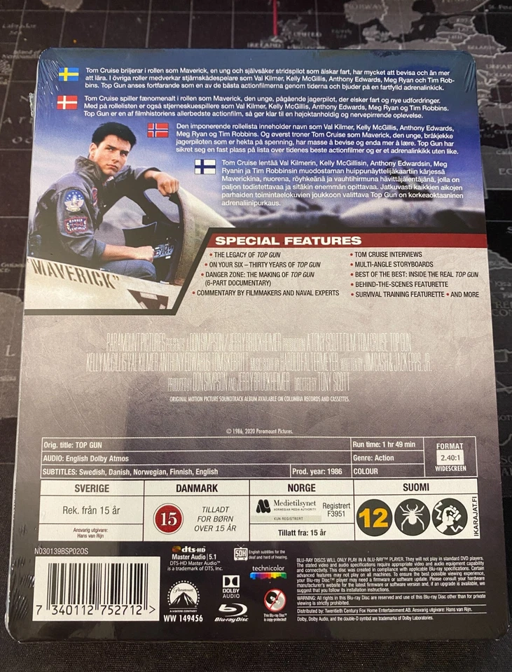 Top Gun Steelbook (Blu-ray Disc) *Brand-New & Sealed* 🔥RARE!! Sold Out🔥 - Image 3 of 3