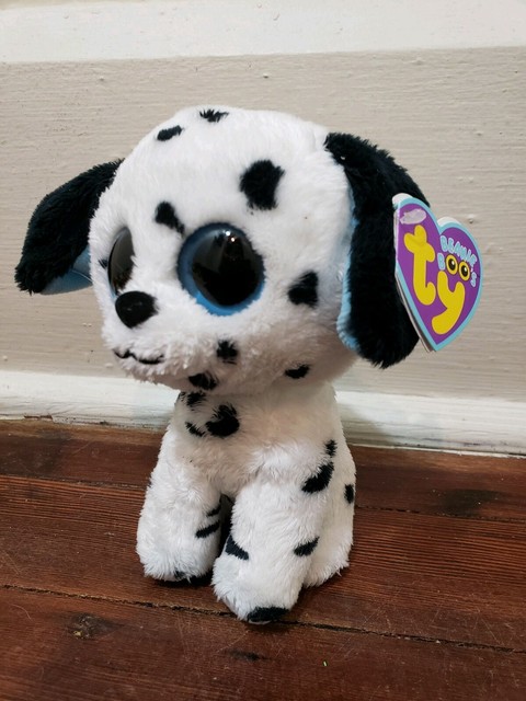 TY Beanie Boos Fetch The Dalmatian Dog W/ Glitter Eyes 6