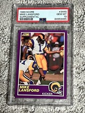 PSA 10 1989 SCORE SUPPLEMENTAL FOOTBALL CARD ROOKIE MIKE LANSFORD RAMS