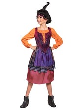 Disguise Girls Hocus Pocus Mary Witch Halloween Costume Dress Medium 8-10