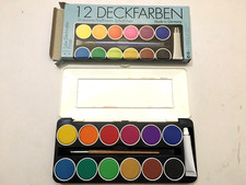 12 Deckfarben Tuschkasten