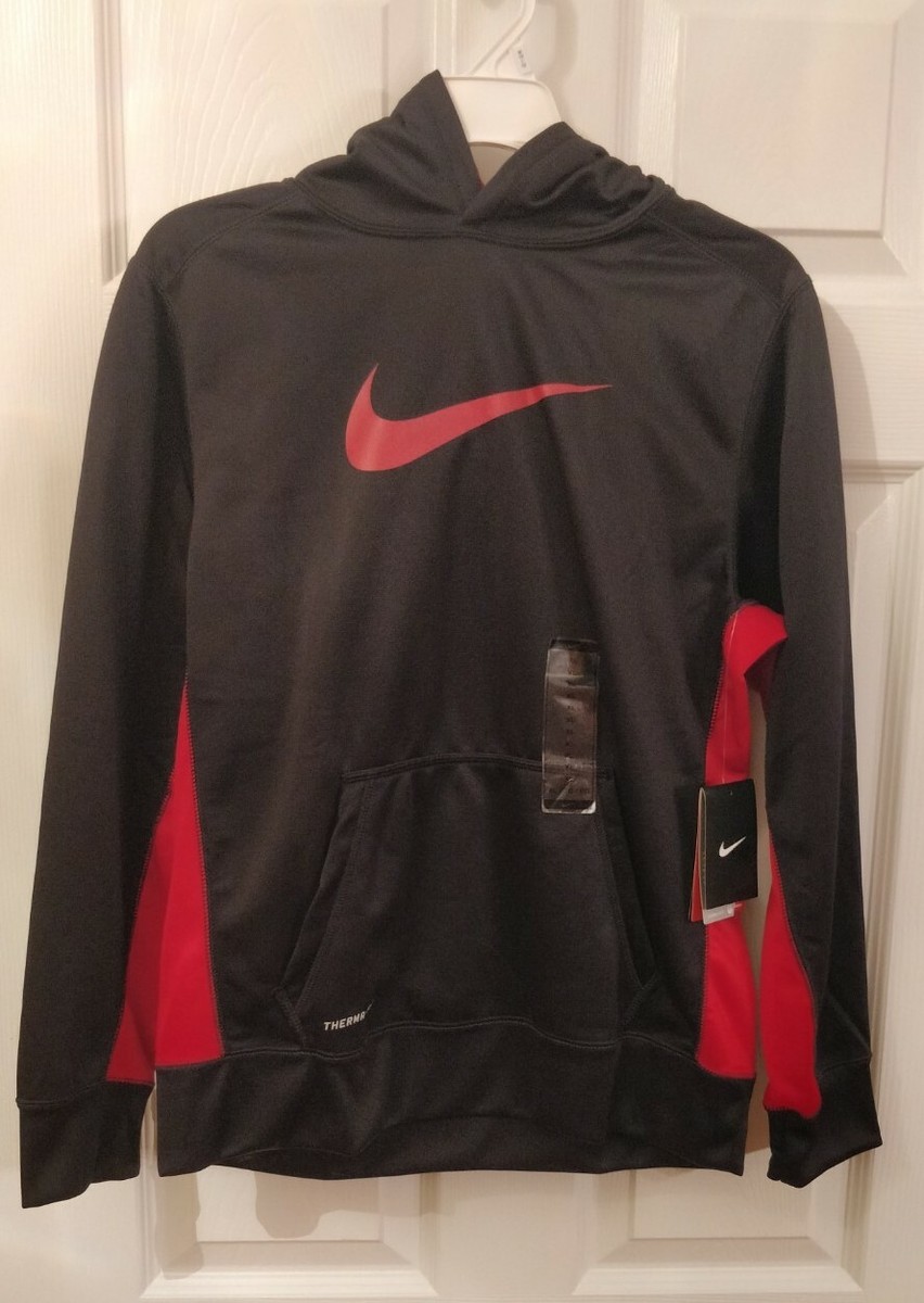 NIKE THERMA-FIT レッドスウェット XL Nike Mens Big & Tall Sweatshirt Therma-Fit Hoodie Red XXL at
