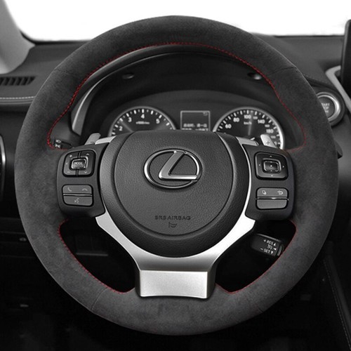 Cubierta personalizada para volante de coche cuero gamuza para Lexus NX300 NX300H IS350 2015- - Imagen 8 de 8