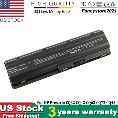 New 9Cell Battery for HP Pavilion dm4 dv3 dv5 dv6 G42 G62 G72 dv7 g4 g6 g7 CQ56 - Picture 1 of 9