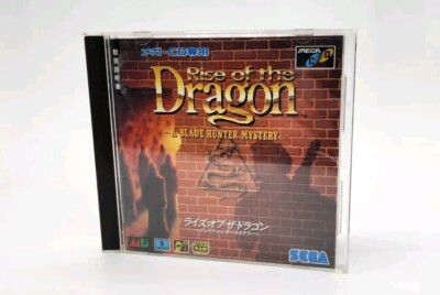 Japanese Rise of the Dragon A Blade Hunter Mystery Sega Mega CD US Seller Cib