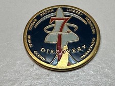 Vintage 1998 NASA SPACE SHUTTLE DISCOVERY STS-95 SPACEHAB John Glenn Lapel Pin