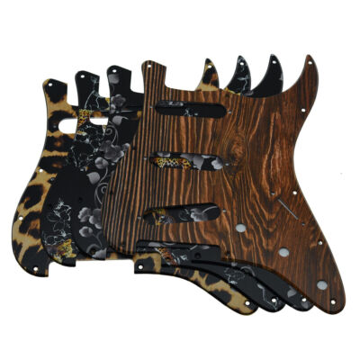 Jimi Hendrix ST Plastic Pickguard Reverse Bridge fits Strat various colors