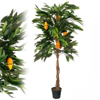 KüNstlicher Mangobaum 1,50 M Kunstbaum Kunstpflanze Deko Mcpalms