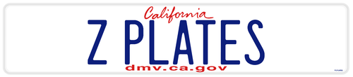Custom California License Plate - European Size, Lipstick Design - Picture 5 of 24