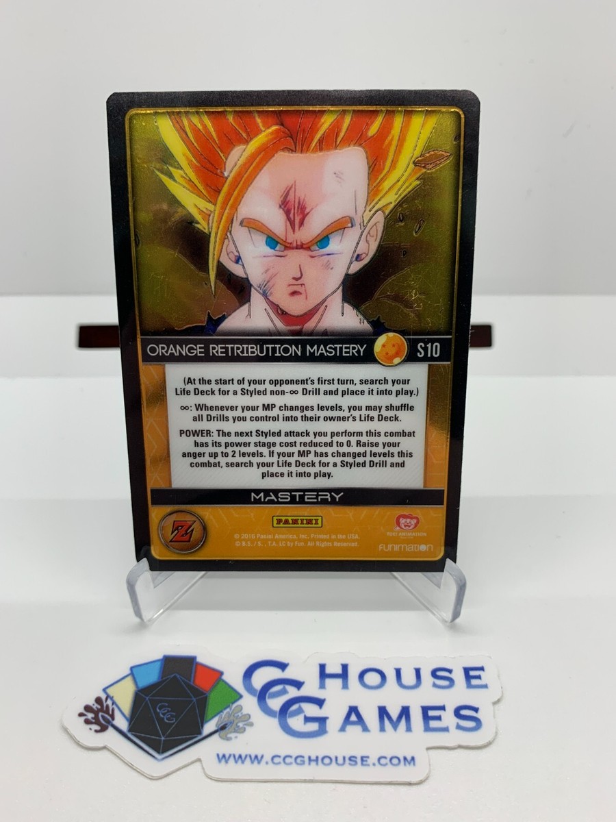 DBZ TCG Orange Retribution Mastery S10 Panini Awakening High Tech