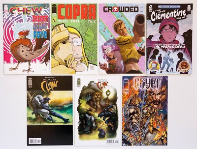 Image Comics Lot, Copra, Crowded, Clementine, Realm of the Claw, Crypt, Chew