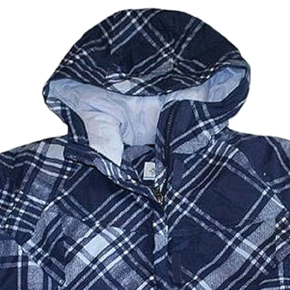 Abrigo a cuadros azul Columbia para niña - pequeño (7/8) - nuevo con etiquetas Foto 2 de 4