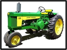 John Deere Model 530 Tractor Metal Sign: 9x12" & Free Shipping