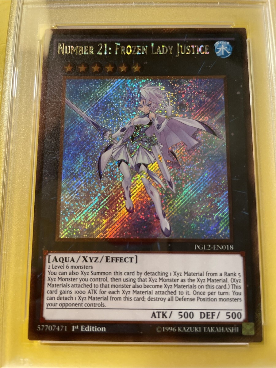 Number 21: Frozen Lady Justice PGL2-EN018 Premium Gold: Return of