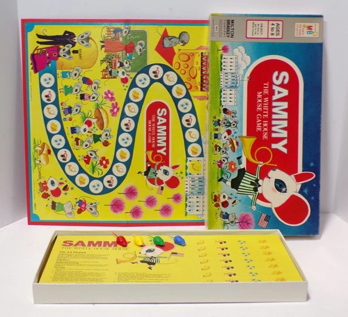 Sammy the White House Mouse Game 1977 Milton Bradley 4802 St John & Quiram HS-B5