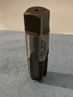 CHAMPION 304-3/8-18 CARBON STEEL TAPER PIPE TAP NPT-18 TPI (Threads per Inch)