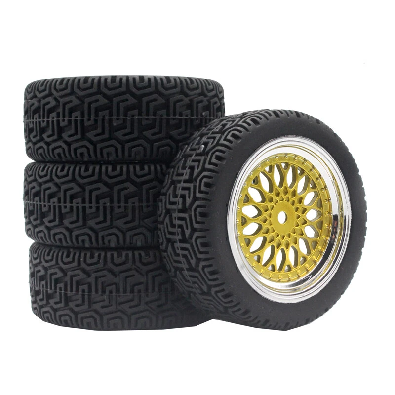 1/10 Onroad Rc Car Wheels Tires for Hpi Sprint2 e10 rs4 TT01 Banzai Kyosho Fw06 - Image 3 of 4