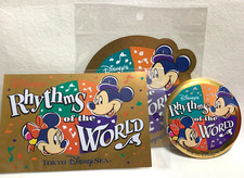 Tokyo Disney DisneySEA Postcard Sticker PinBack Butto Lot 3 Event From Japan TDS