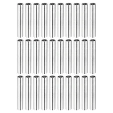 30pcs Round Coupling Nut M4x0.7mm 30mm Rod Bar Stud Tube Nut Sleeve Connector