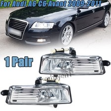 1 Pair Fog Light For Audi A6 C6 Avant 2009-2011 Front Bumper Fog Lamp With Bulb