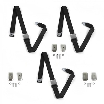 Desoto 1946 - 1961  Airplane 2pt BK Lap Bench Blt Kit w/BKTS 3 Belts  