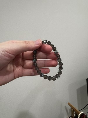 Natural Gray Moonstone Bracelet   Calm Energy, Intuition, Protection & Balance
