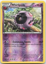 Whirlipede 52/146 Uncommon XY Base Set Pokemon Reverse Holo Moderately Played