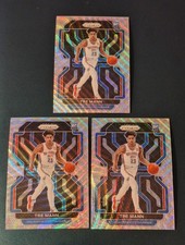 (3) Tre Mann 2021-22 Panini Prizm SILVER WAVE PRIZM Rookie Card #274 RC Hornets