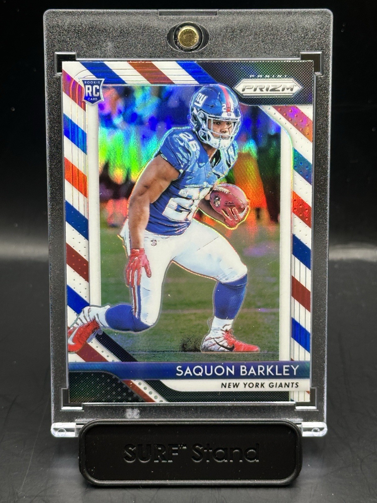 2018 Panini Prizm Rookie Saquon Barkley #202 Red White Blue Prizm (RC)