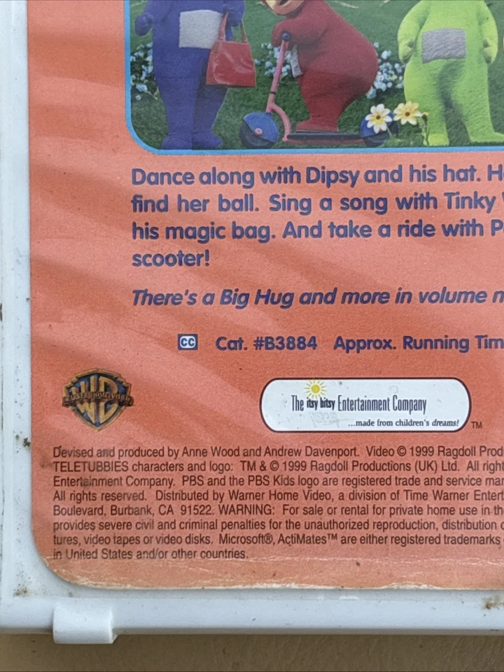 Teletubbies VHS Tape 90s VTG PBS Kids Show Cartoon TV Show Vintage Rare Foto 3 de 4