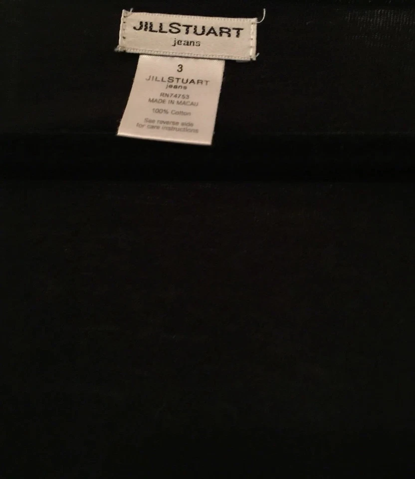 Blusa de algodón Jill Stuart negra talla 3 grande mostrada con falda Helmut Lang Foto 4 de 4