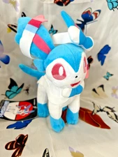 Adorable Anime Shiny Sylveon Soft Stuffed Animals Plush Doll toy 8"