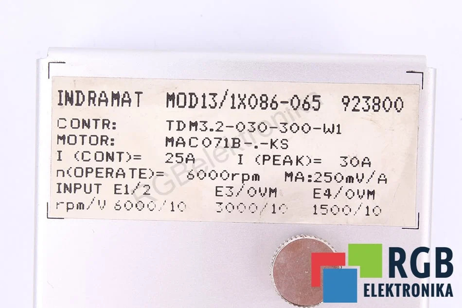 MOD13/1X086-065 INDRAMAT - Reconditionné - Garantie 24 mois