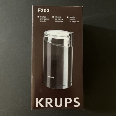 Krups Electric Coffee - Spice - Herbs Grinder F203 Black - Brand NEW In Box NIB!
