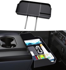 Front Center Console Organzier Headrest Tray Compatible with 2011-2025 Black