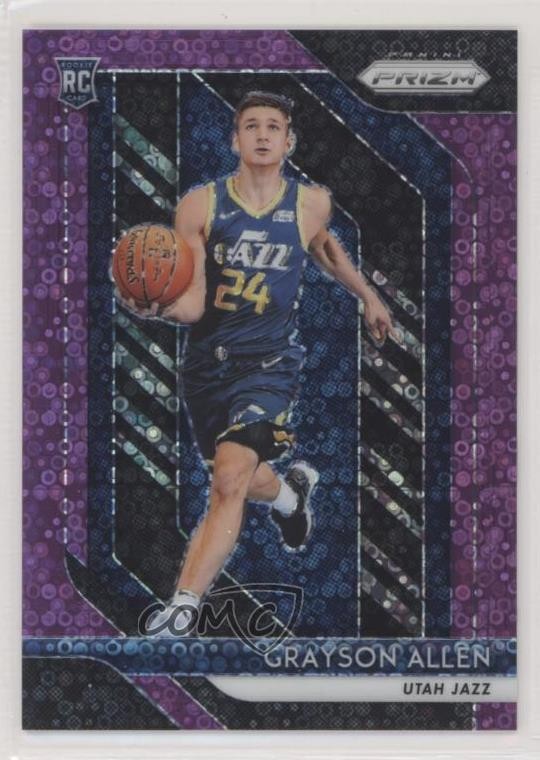 2018-19 Panini Prizm Fast Break Purple 50/75 Grayson Allen #123 Rookie RC 3vt