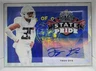 Leaf Metal Draft Troy Dye Auto RC Oregon Ducks Silver Wave /50 #SP-TD2