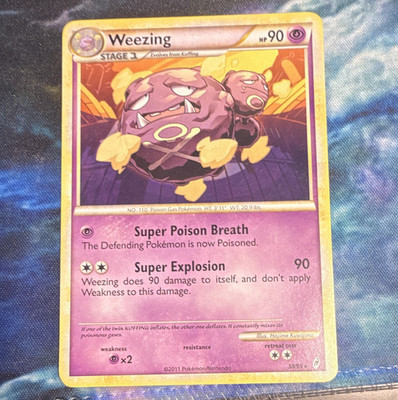 Nintendo Pokemon TCG Weezing 38/95 Noble Victories 2011 Stage 1 90 HP Eng Rare