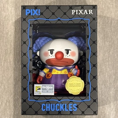 2026 SDCC Thrilljoy Pix Toy Story Chuckles Clown Chase Vinyl Figure Box Crease - Image 1 of 4