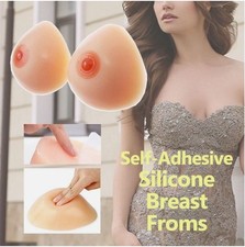 Drop Shaped Silicone Breast Forms Fake Boobs Crossdresser Postoperative Enhancer