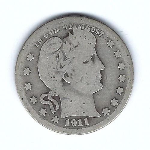 1911-S BARBER QUARTER