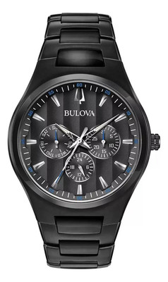 Bulova Black Dial Date Indicator Men's Watch 98C129